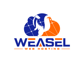 Weasel Web Hosting logo design by Erasedink