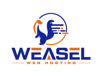 Weasel Web Hosting logo design by Erasedink