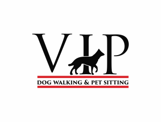 VIP Dog Walking & Pet Sitting / VIP Mobile Dog Grooming  logo design by giphone