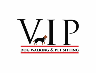 VIP Dog Walking & Pet Sitting / VIP Mobile Dog Grooming  logo design by giphone