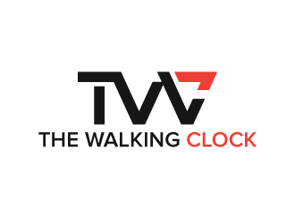 The walking clock logo design by sanu