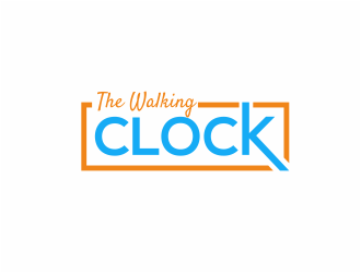 The walking clock logo design by kimora