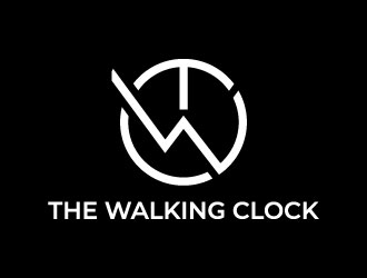 The walking clock logo design by iamjason