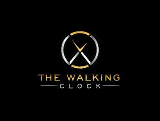 The walking clock logo design by usef44