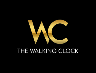 The walking clock logo design by kunejo