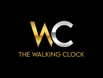 The walking clock logo design by kunejo