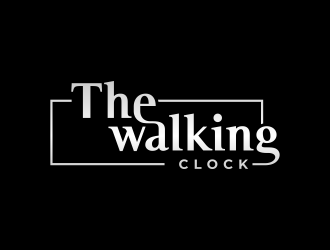 The walking clock logo design by ngattboy