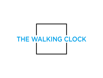 The walking clock logo design by MUNAROH