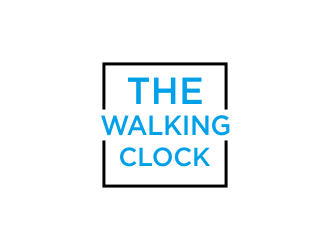 The walking clock logo design by MUNAROH