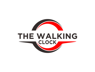 The walking clock logo design by MUNAROH
