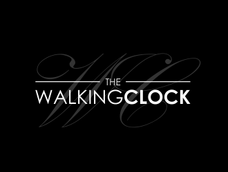 The walking clock logo design by serprimero