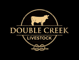 Double Creek Livestock logo design by bernard ferrer