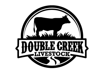 Double Creek Livestock logo design by jaize