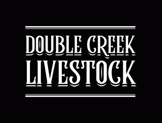 Double Creek Livestock logo design by Bananalicious