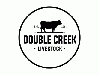 Double Creek Livestock logo design by Bananalicious