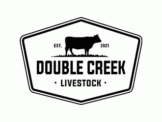 Double Creek Livestock logo design by Bananalicious