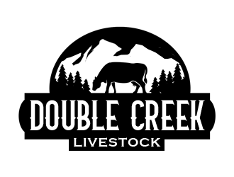 Double Creek Livestock logo design by kunejo