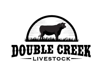 Double Creek Livestock logo design by usef44