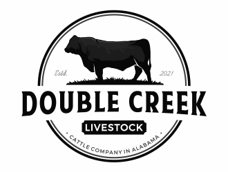 Double Creek Livestock logo design by Mardhi