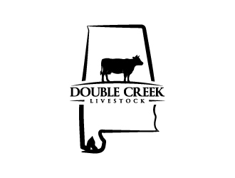 Double Creek Livestock logo design by Erasedink