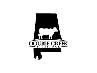 Double Creek Livestock logo design by Erasedink
