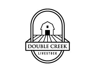 Double Creek Livestock logo design by jafar