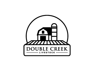 Double Creek Livestock logo design by jafar