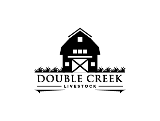 Double Creek Livestock logo design by jafar
