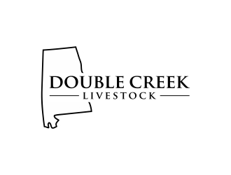 Double Creek Livestock logo design by ubai popi
