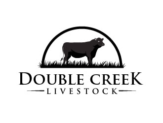 Double Creek Livestock logo design by usef44
