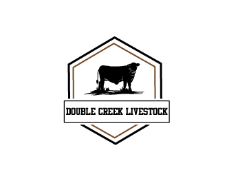 Double Creek Livestock logo design by xien