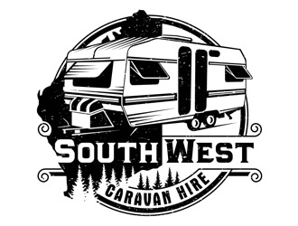 South West Caravan Hire  logo design by DreamLogoDesign
