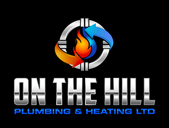 On The Hill Plumbing & Heating Ltd logo design by 3Dlogos
