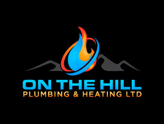 On The Hill Plumbing & Heating Ltd logo design by bezalel