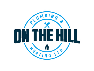 On The Hill Plumbing & Heating Ltd logo design by labo