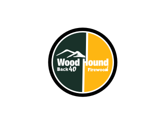 Back 40 Firewood Wood Hound logo design by Diancox