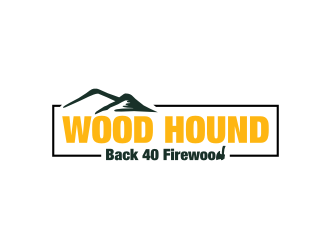 Back 40 Firewood Wood Hound logo design by Diancox