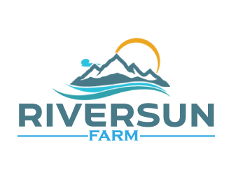 RiverSun Farm logo design by ElonStark