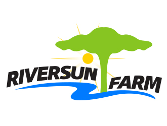 RiverSun Farm logo design by AB212