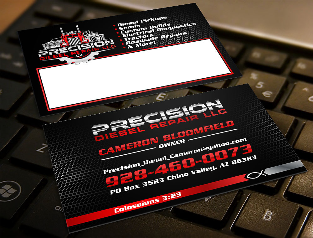 Precision Diesel Repair, LLC logo design by scriotx