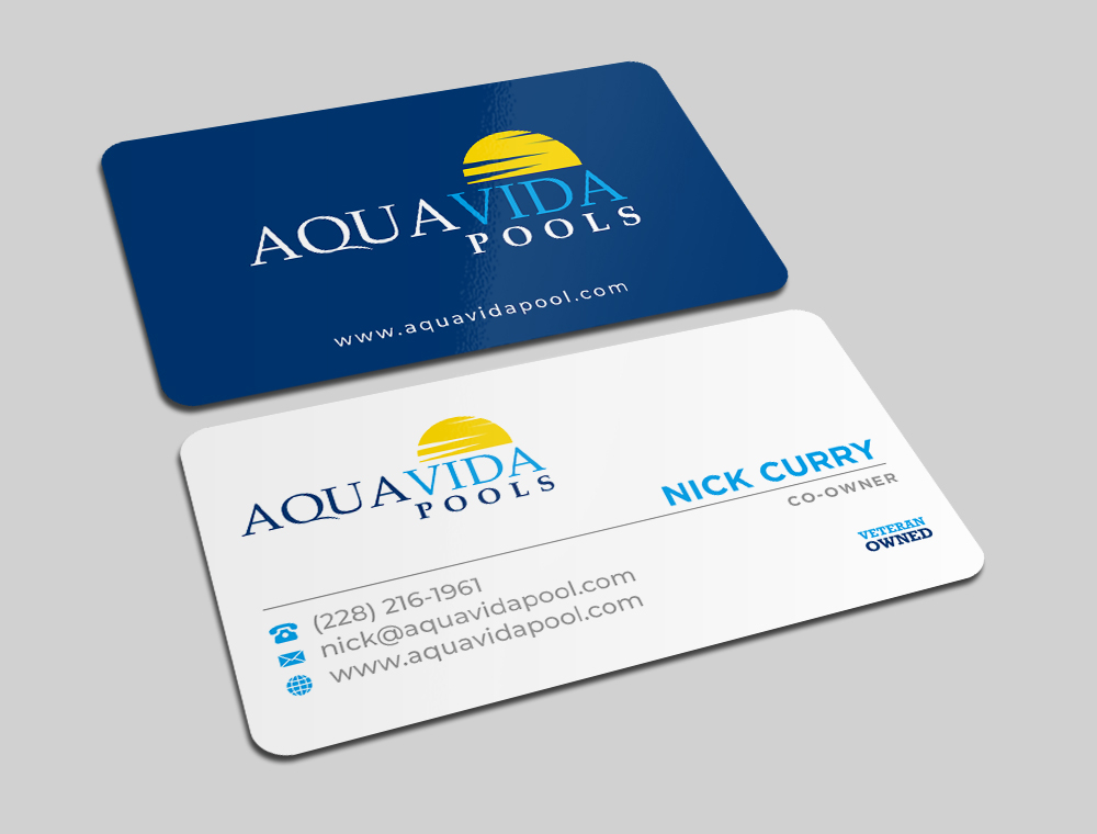AquaVida Pools logo design by imagine