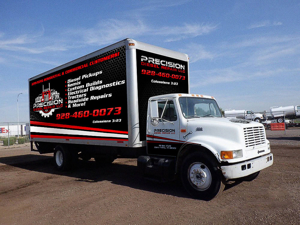 Precision Diesel Repair, LLC logo design by scriotx