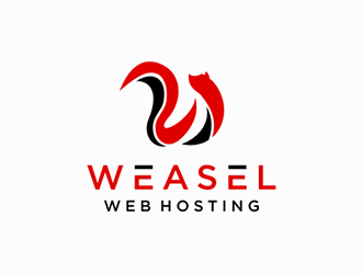 Weasel Web Hosting logo design by DuckOn