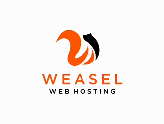 Weasel Web Hosting logo design by DuckOn