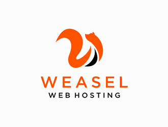 Weasel Web Hosting logo design by DuckOn