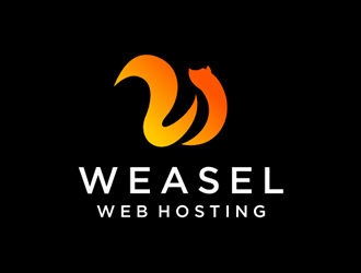 Weasel Web Hosting logo design by DuckOn