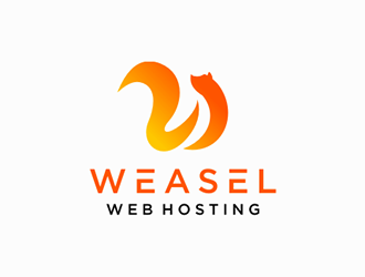 Weasel Web Hosting logo design by DuckOn