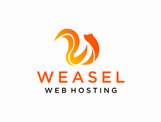 Weasel Web Hosting logo design by DuckOn