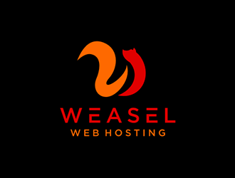 Weasel Web Hosting logo design by DuckOn