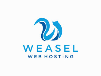 Weasel Web Hosting logo design by DuckOn